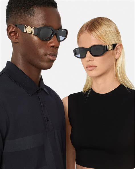 versace style medusa head black sunglasses|Versace Medusa sunglasses men.